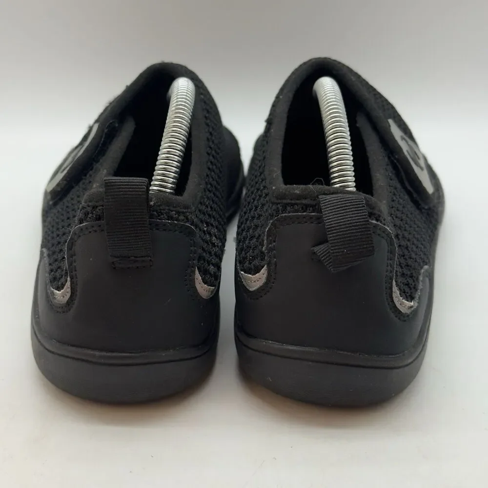 Scurtain Neuropathy Diabetic Shoe Women 9.5 Black Wide Toe Box Barefoot Walking